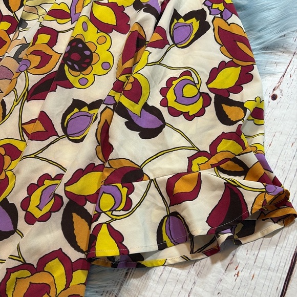 Modcloth Retro Floral Kimono Sz S/M - Picture 4 of 8